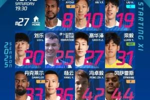 📝石家庄功夫VS深圳青年人首发阵容!